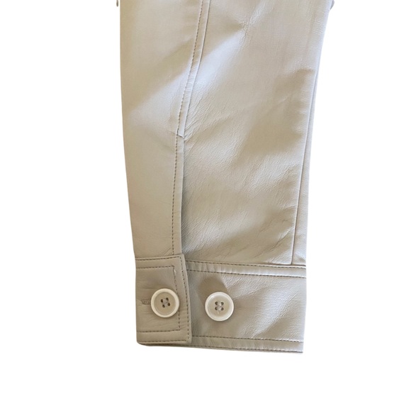 Faux Leather Overcoat - Picture 3 of 3